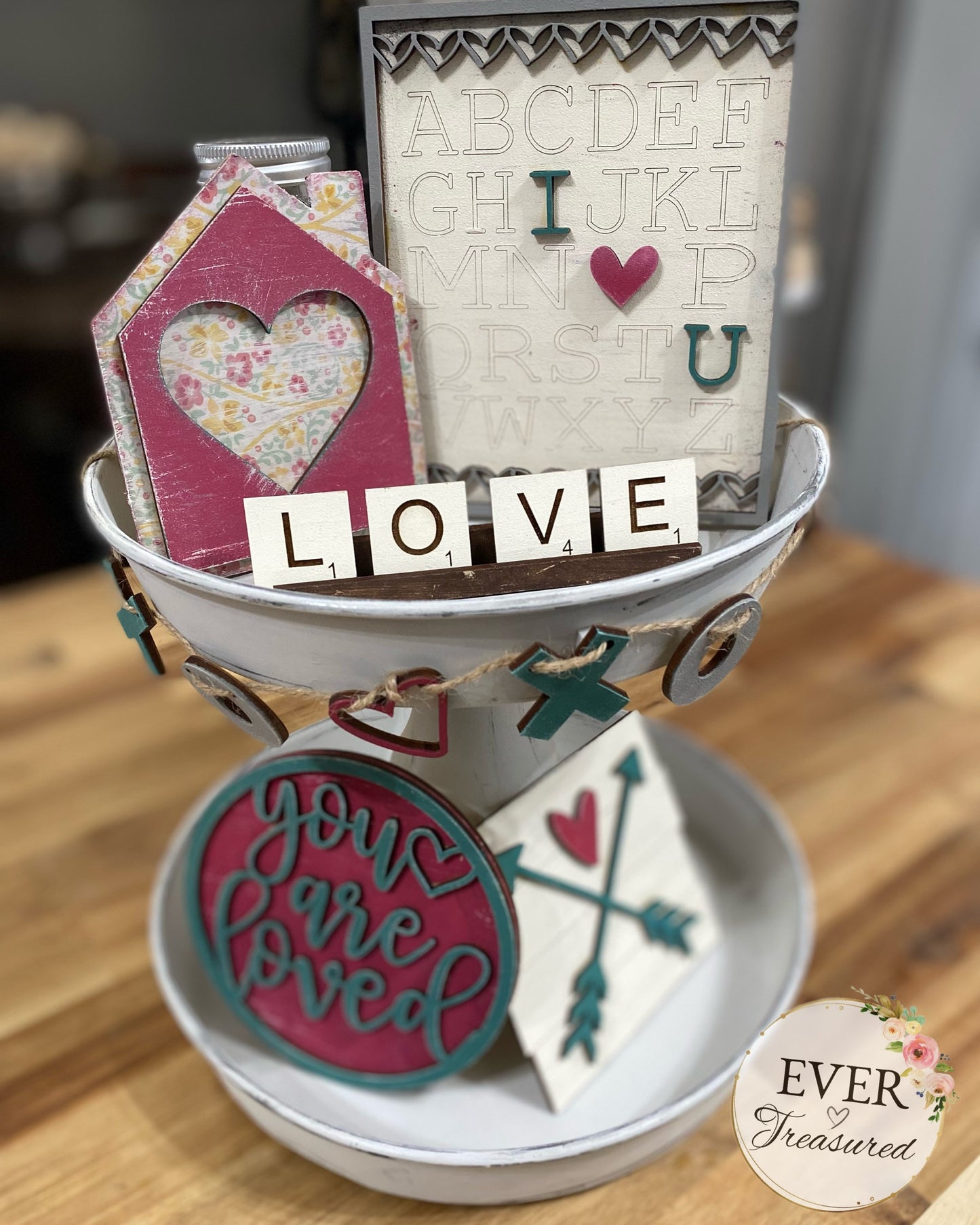 Beloved Tiered Tray Farmhouse Decor