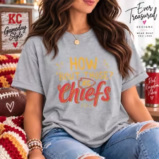 How Bout Those Kansas City game day shirt lifestyle mockup in heather grey