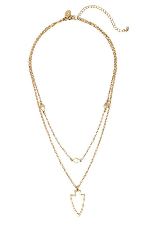 Arrowhead Layered Necklace