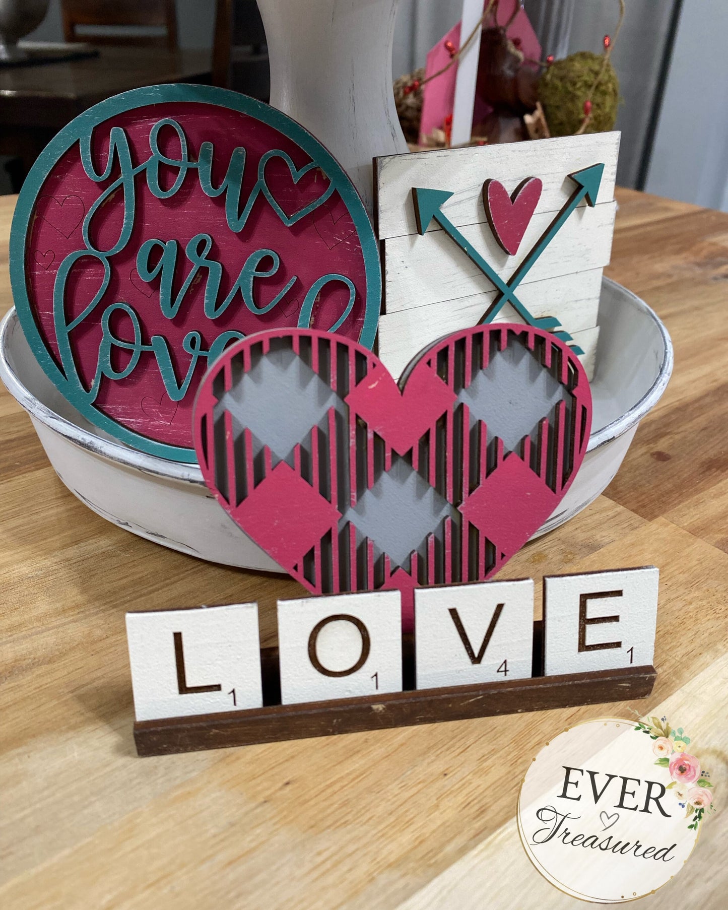 Beloved Tiered Tray Farmhouse Decor