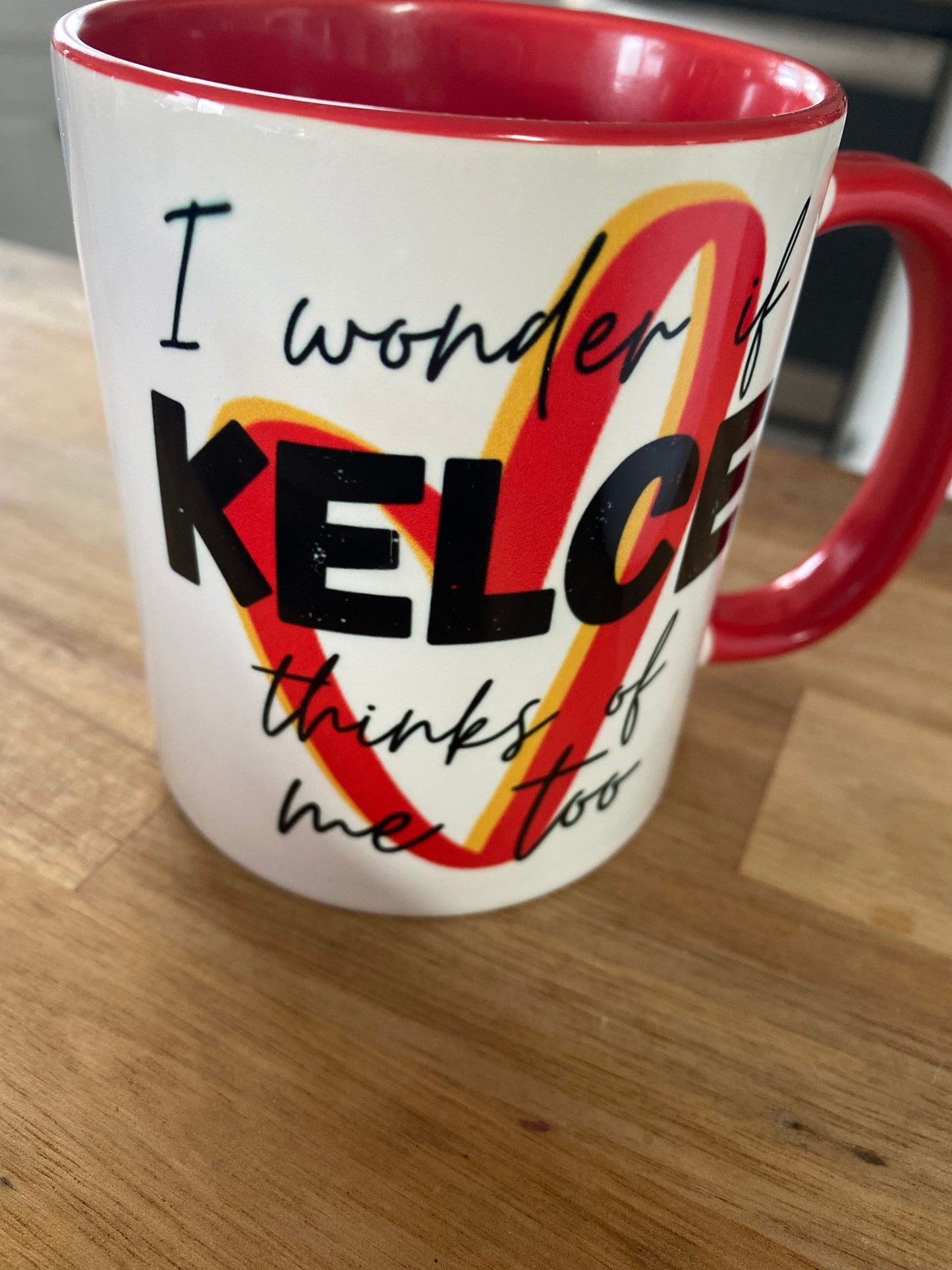 KC Chiefs Travis Kelce Boyfriend Coffee Mug | Kansas City Tailgate Fans Coffee Lover Gift