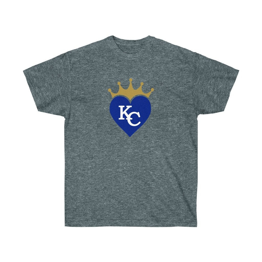 Men's KC Royals Crown TShirt Unisex Fit| I Heart Royals | Love Royals Graphic Tee | Forever Royal | KC Pride | Kansas City Tee | Royals Fan