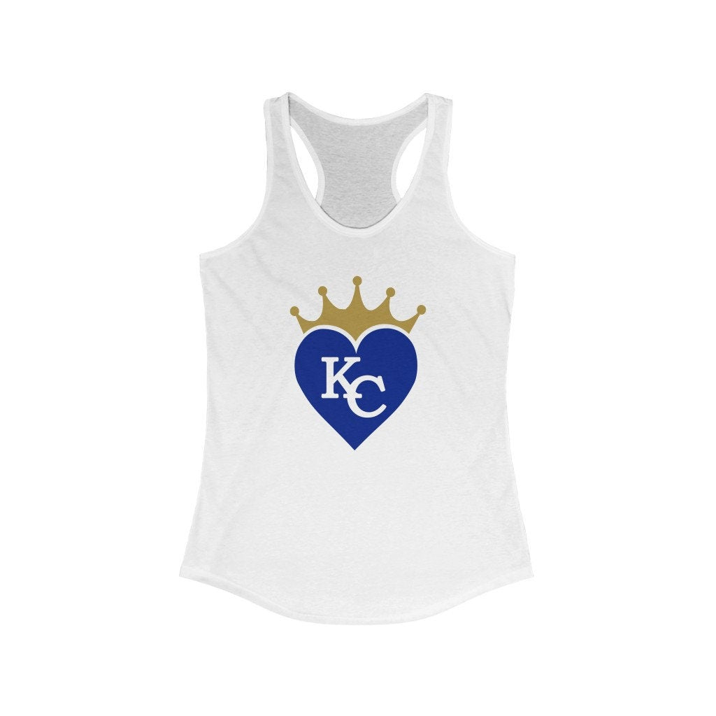 KC Royals Crown Tank Top WOMEN'S Fit| I Heart Royals | Love Royals Graphic Tee | Forever Royal | KC Pride | Kansas City Tee | Royals Fan
