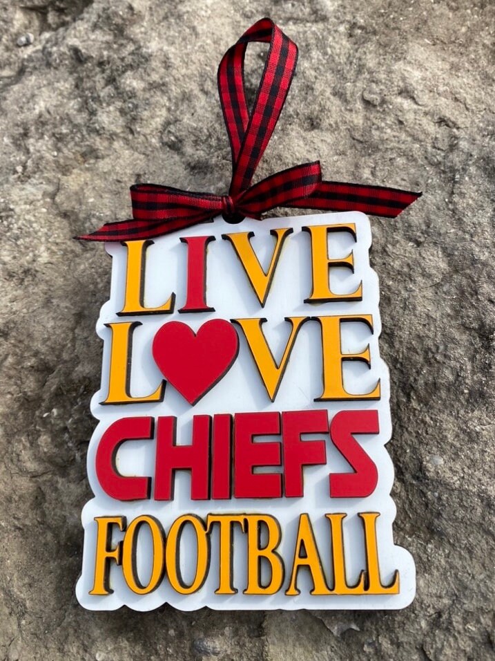 Live Love Chiefs Ornament/Car Charm