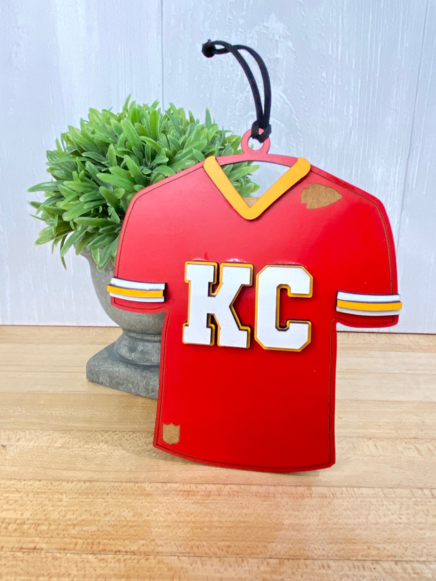 Kansas City Chiefs Jersey Ornament Gift Card Money Holder KC Football Fan Gift Idea