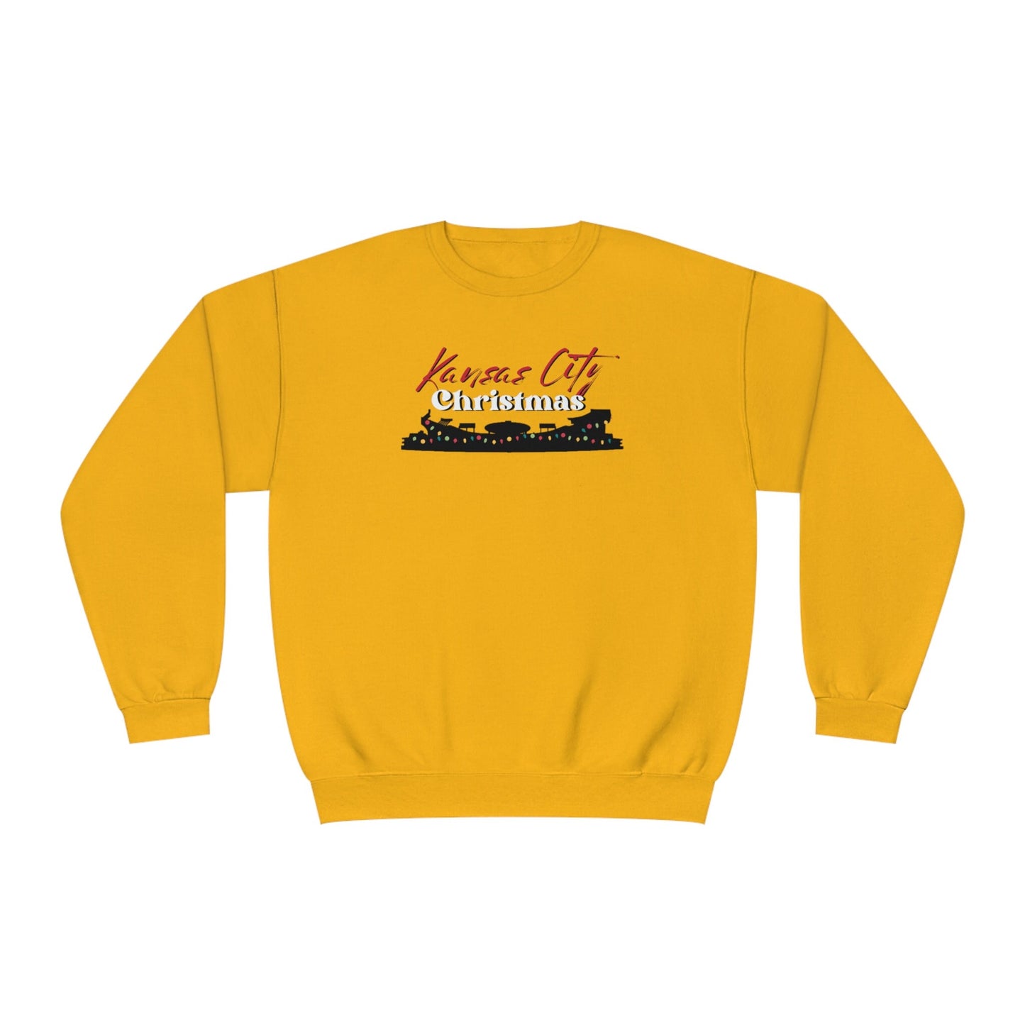 Kansas City Chiefs Christmas Lights Arrowhead Unisex Crewneck Sweatshirt | KC Holiday Lights Shirt