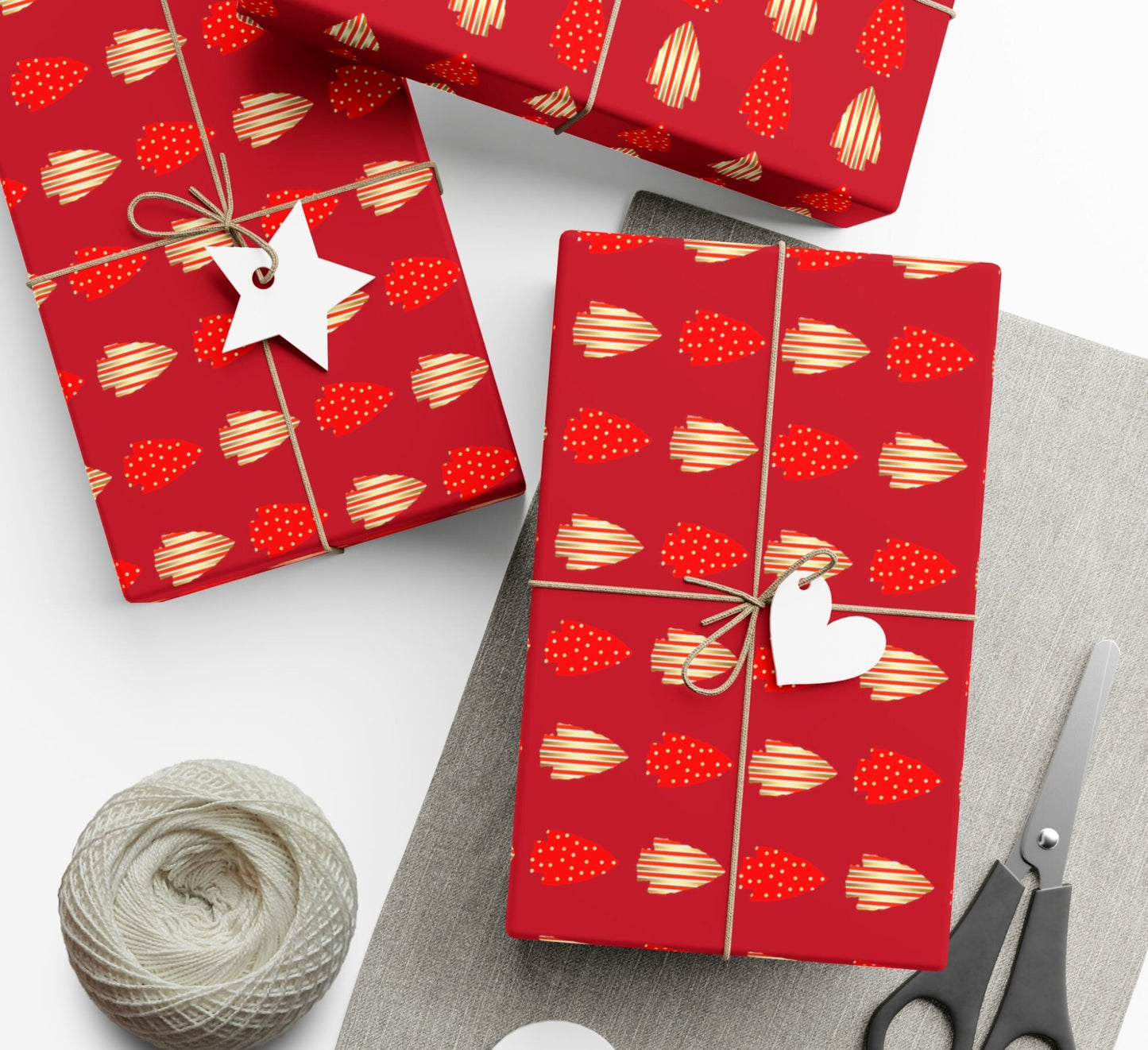 KC Chiefs Arrowhead Gift Wrapping Paper Football Christmas Birthday Sports Gift Wrap Kelce Mahomes Red Kingdom Fan Gift