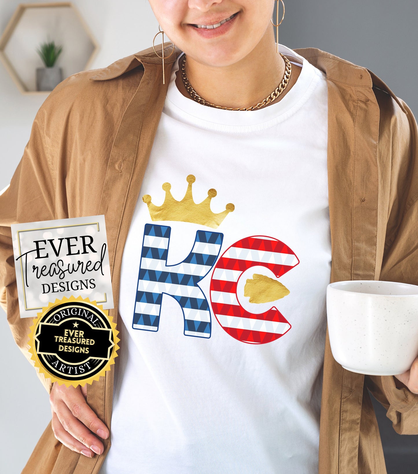 Kansas City Chiefs Royals Football Baseball Postseason Playoffs Crowned Double Victory Unisex Fit Graphic Tee