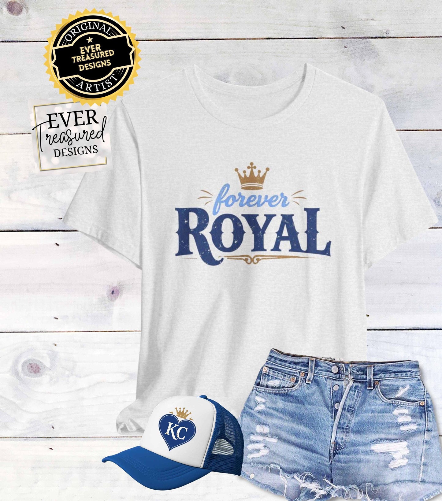 KC Royals Baseball Forever Royal Unisex Tee, Sports Fan Tshirt, Team Pride Shirt, Game Day Apparel, Baseball Fan Gift