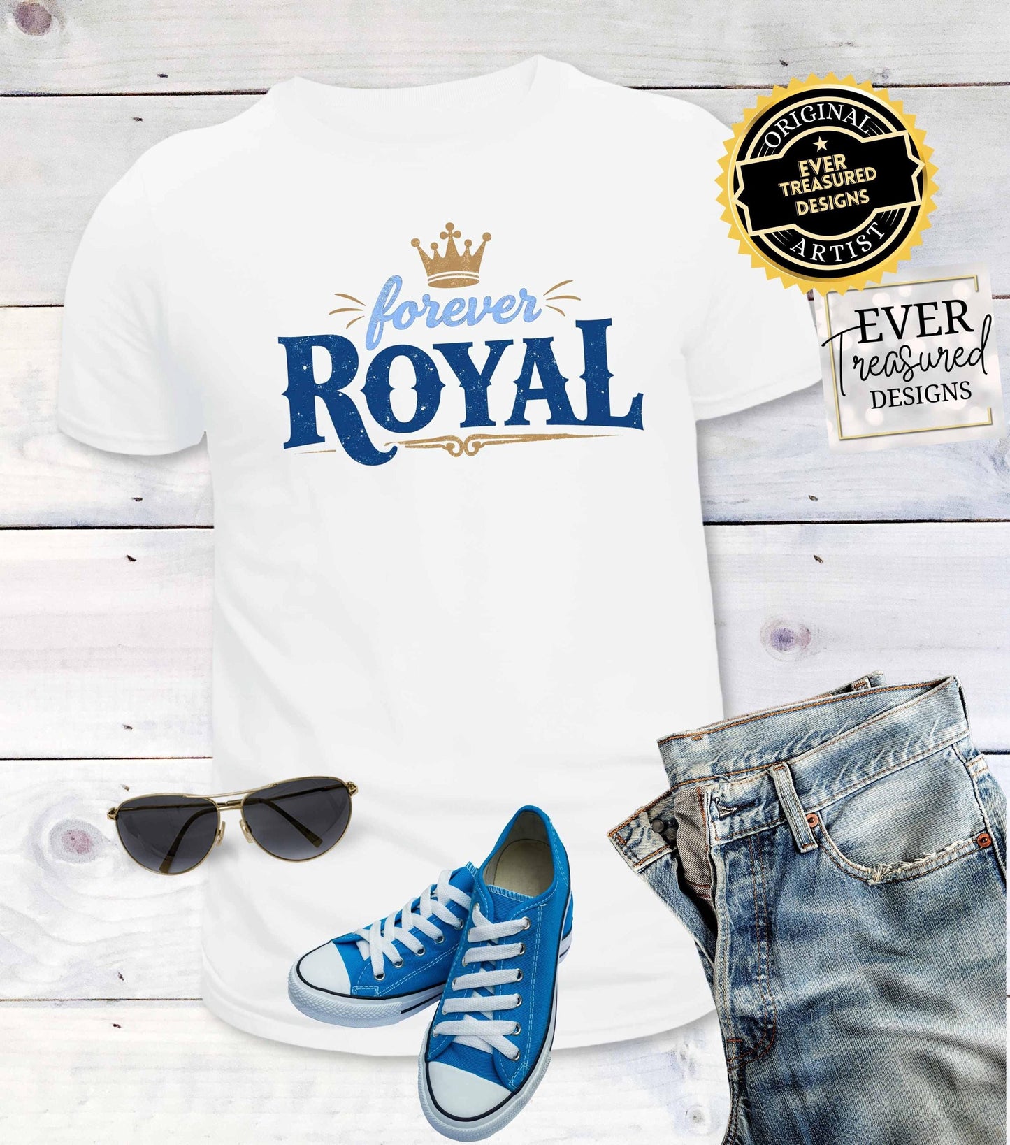 KC Royals Baseball Forever Royal Unisex Tee, Sports Fan Tshirt, Team Pride Shirt, Game Day Apparel, Baseball Fan Gift