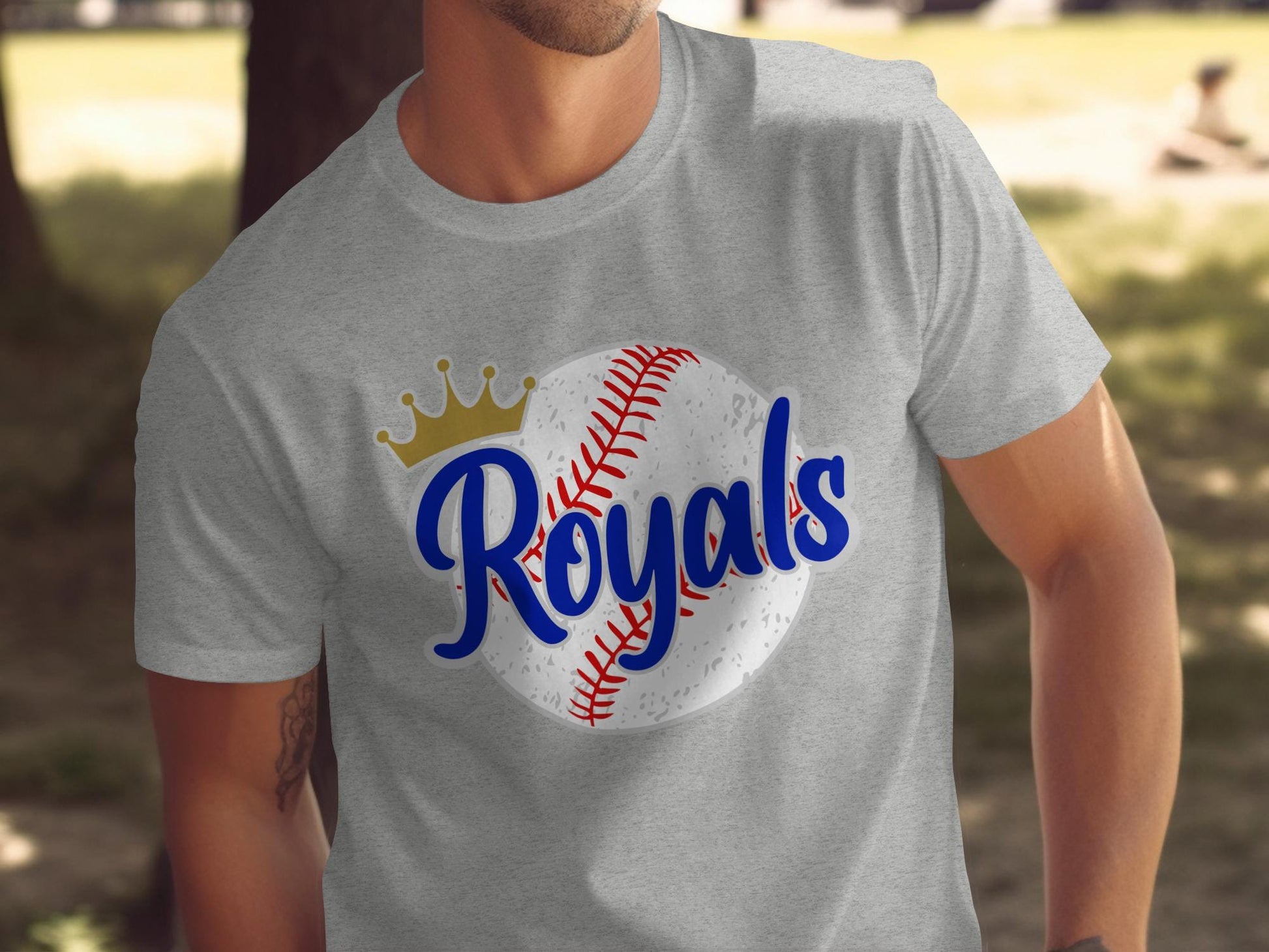 Royals Baseball T-Shirt, Crown Baseball Graphic Tee, Sports Fan Shirt, Unisex Casual T-Shirt, Gift for Baseball Lovers