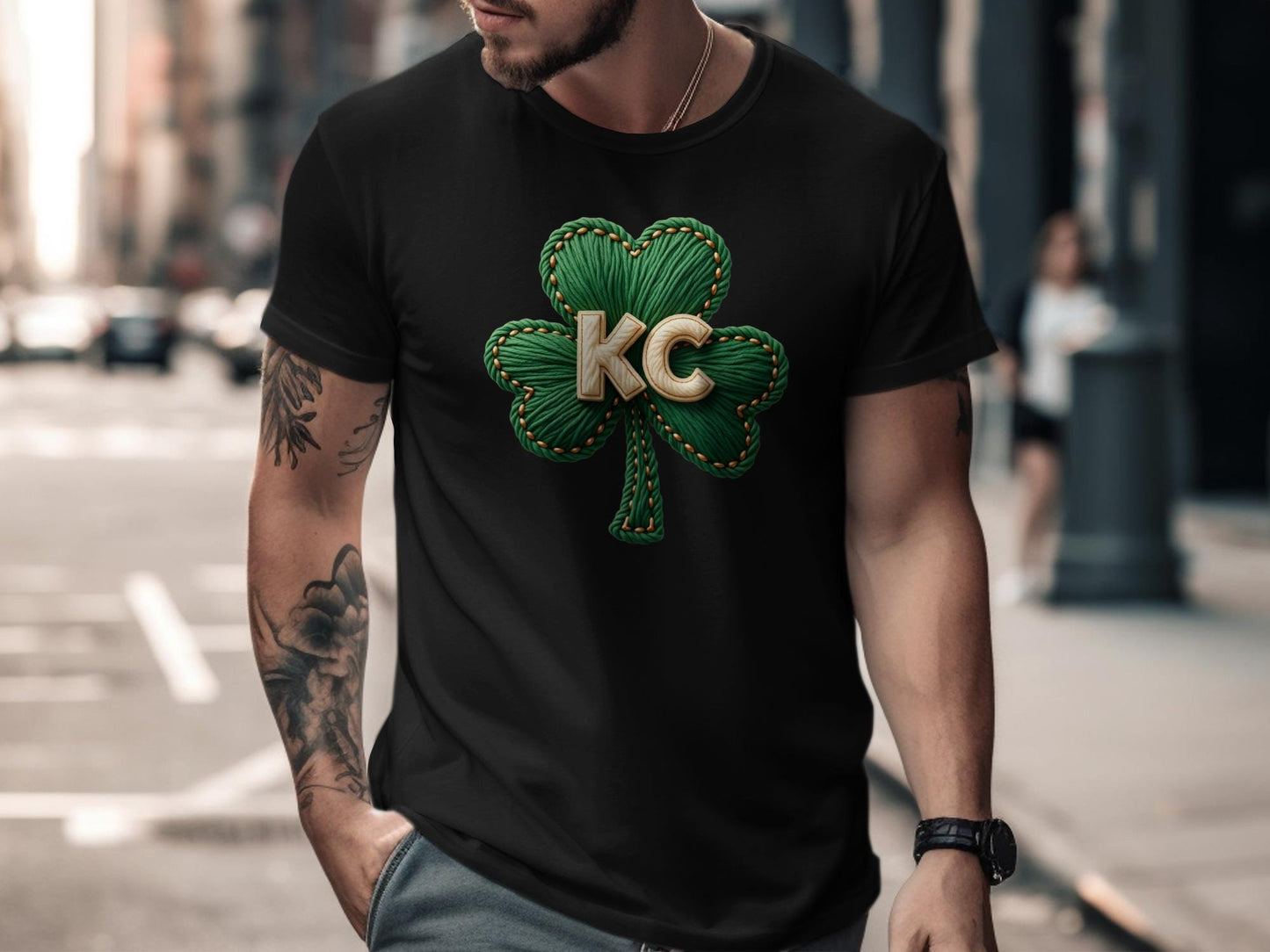 Kansas City Clover Shirt, Vintage KC Graphic Tee, Irish Pride Kansas City Shirt, St. Patrick's Day KC Tee, Lucky Clover T-Shirt