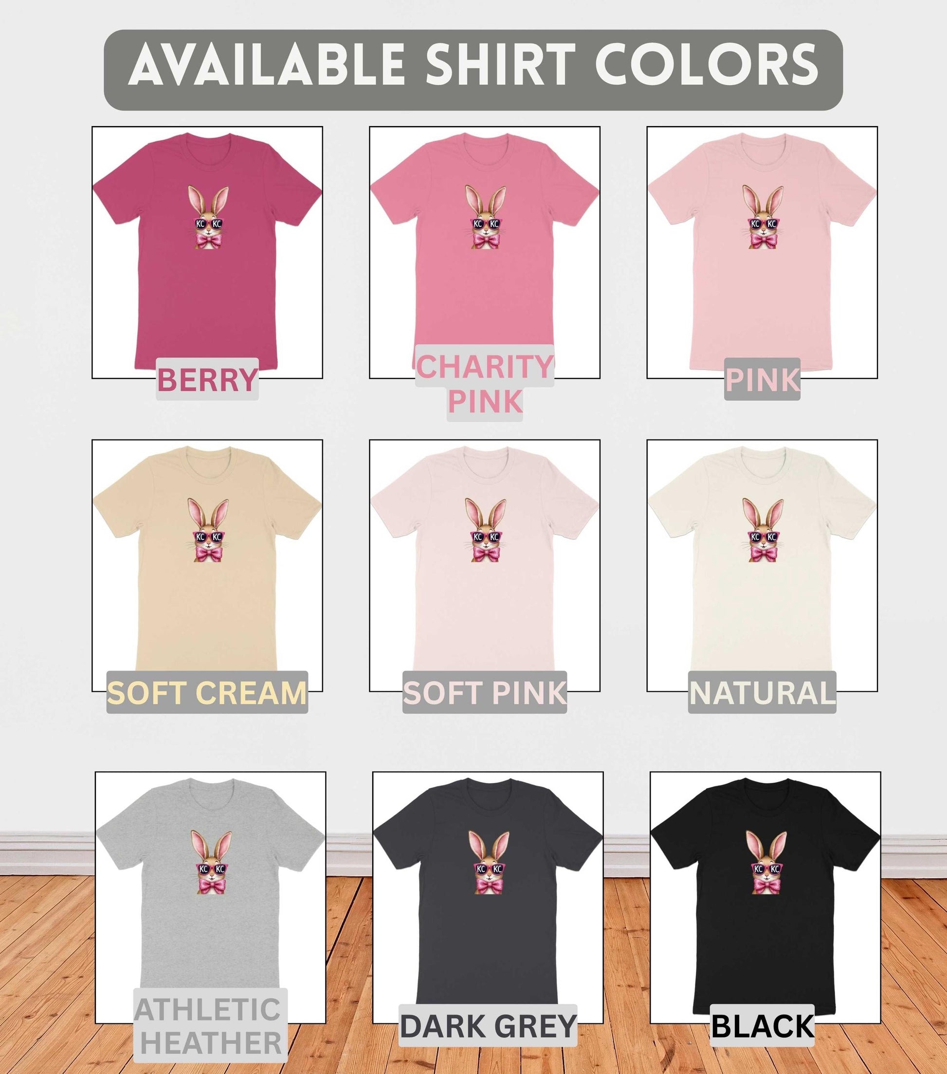 KC Bunny T-Shirt, Kansas City Fan Gear & Apparel, Coquette Game Day Outfit, Cute Baseball Fan Graphic Tee, Trendy Gift for Her