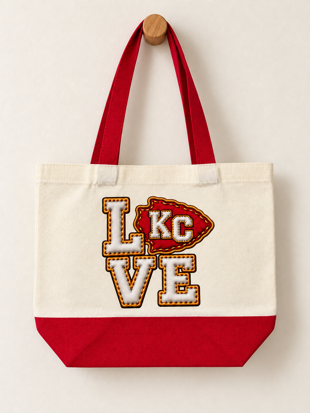 Love KC Arrowhead Gameday Tote