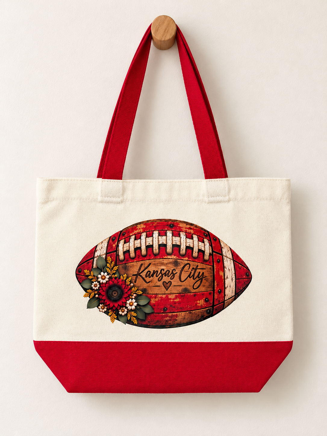 KC Floral Football Gameday Tote