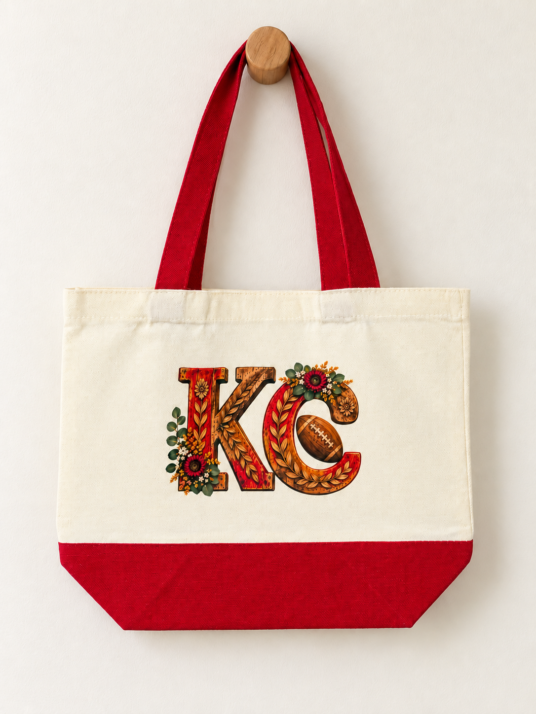 Floral KC Football Gameday Tote