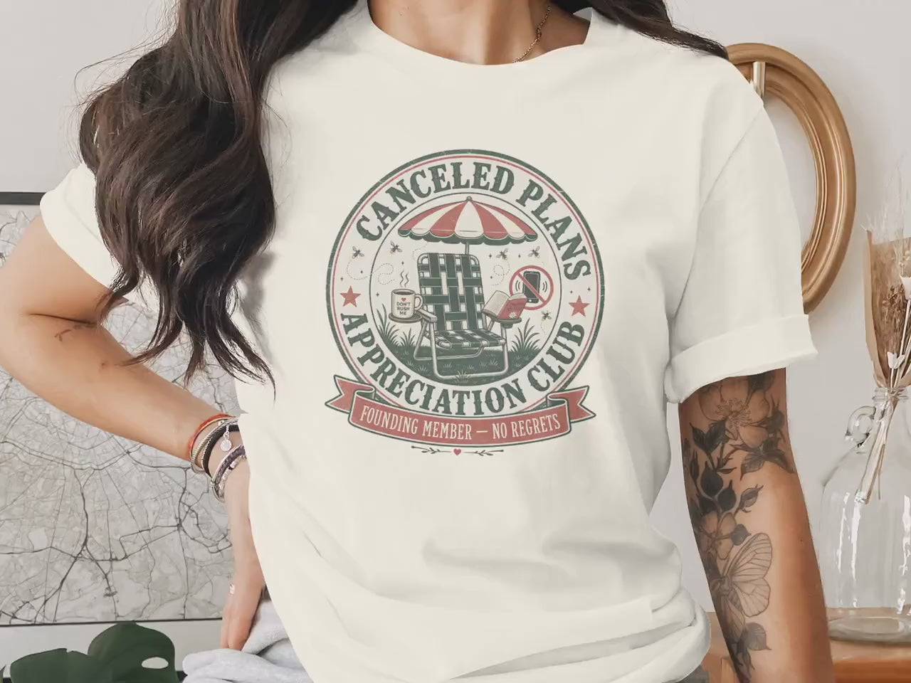 Canceled Plans Appreciation Club Shirt | Introvert Graphic Tee | Cozy Homebody Vibe | Social Battery Humor Gift | Stay Home Anti Social