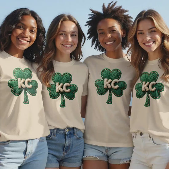 KC Shamrock Shirt | Kansas City St Patrick’s Day Tee | Lucky KC Era Graphic | Green Irish Game Day Outfit for March 17