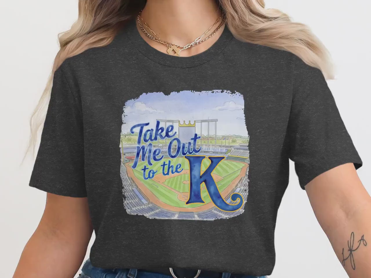Kansas City Baseball Take Me Out to the K Shirt, KC Game Day Tee, Royals Inspired Shirt, Baseball Stadium Apparel, Fan Gift Graphic Tee